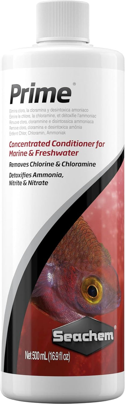 Prime Fresh and Saltwater Conditioner - Chemical Remover and Detoxifier 500 Ml